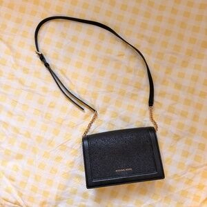 Michael Kors Women's Jet Set Chain Saffiano Leather Flap Crossbody Bag